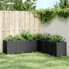 Image de vidaXL Jardinière noir 160x160x53 cm polypropylène367868