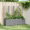 Image de Vidaxl JardiniÃ¨re Avec Treillis Gris Clair 160x40x140 Cm Pp