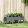 Image de Vidaxl JardiniÃ¨re Avec Pieds Gris 120x40x42 Cm Pp