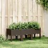 Image de vidaXL Vidaxl Jardinière Avec Pieds Marron 120x40x42 Cm Pp