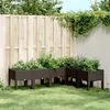 Image de vidaXL Jardinière avec pieds marron 160x120x42 cm PP