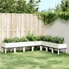 Image de vidaXL Jardinière avec pieds blanc 200x160x42 cm PP