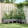 Image de Vidaxl JardiniÃ¨re Avec Treillis Gris Clair 160x120x142,5 Cm Pp