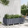 Image de vidaXL Vidaxl Jardinière À Roulettes Gris 150x80x54 Cm Pp