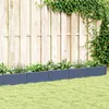 Image de vidaXL Vidaxl Jardinière Avec Piquets Gris 362,5x42,5x28,5 Cm Pp