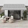 Image de vidaXL Auvent rétractable automatique avec LED anthracite et blanc