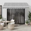 Image de vidaXL Auvent manuel rétractable anthracite et blanc 300x250 cm