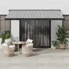 Image de vidaXL Auvent rétractable anthracite et blanc 4,5x3 m tissu/aluminium