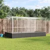 Image de vidaXL Volière avec extension argenté 418x207x212 cm acier