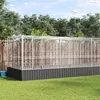 Image de vidaXL Volière avec extension argenté 625x207x212 cm acier