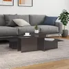 Image de vidaXL Tables basses 2 pcs gris brillant bois d'ingénierie3216157