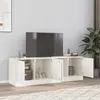 Image de vidaXL Meubles TV 2 pcs blanc 67x39x44 cm acier841642