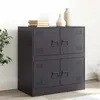 Image de vidaXL Buffet noir 67x39x73 cm acier841649