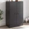 Image de vidaXL Buffet noir 67x39x107 cm acier
