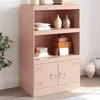 Image de vidaXL Buffet rose 67x39x107 cm acier841668