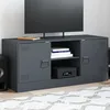 Image de vidaXL Meuble TV anthracite 99x39x44 cm acier