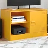 Image de vidaXL Meuble TV jaune moutarde 67x39x44 cm acier