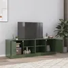 Image de vidaXL Meubles TV 2 pcs vert olive 67x39x44 cm acier841700