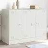 Image de vidaXL Buffet blanc 99x39x73 cm acier841726