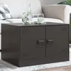 Image de vidaXL Table basse noir 67x50x44 cm acier