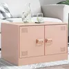 Image de vidaXL Table basse rose 67x50x44 cm acier841728