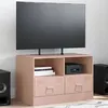 Image de vidaXL Meuble TV rose 67x39x44 cm acier841741