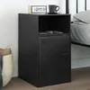 Image de vidaXL Table de chevet noir 34,5x39x62 cm acier841763