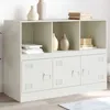 Image de vidaXL Vidaxl Buffet Blanc 99x39x73 Cm Acier