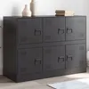 Image de vidaXL Buffet noir 99x39x73 cm acier841793