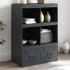 Image de vidaXL Buffet haut anthracite 67x39x95 cm acier841801