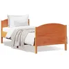 Image de vidaXL Cadre de lit sans matelas cire marron 90x190 cm bois pin massif