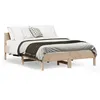 Image de vidaXL Cadre de lit avec tête de lit 135x190 cm bois de pin massif