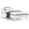 Image de vidaXL Cadre de lit sans matelas blanc 75x190 cm bois de pin massif