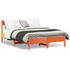 Image de vidaXL Cadre de lit sans matelas cire marron 140x200cm bois pin massif
