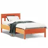 Image de vidaXL Cadre de lit sans matelas cire marron 100x200cm bois pin massif
