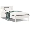 Image de vidaXL Cadre de lit sans matelas blanc 90x190 cm bois de pin massif