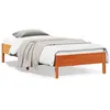 Image de vidaXL Cadre de lit sans matelas cire marron 100x200cm bois pin massif