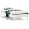 Image de vidaXL Cadre de lit sans matelas blanc 75x190 cm bois de pin massif