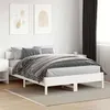 Image de vidaXL Cadre de lit sans matelas blanc 120x200 cm bois de pin massif