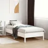 Image de vidaXL Cadre de lit sans matelas blanc 100x200 cm bois de pin massif