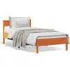 Image de vidaXL Cadre de lit sans matelas cire marron 100x200cm bois pin massif