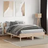Image de vidaXL Cadre de lit avec tête de lit 120x190 cm bois de pin massif