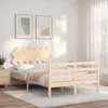 Image de vidaXL Cadre de lit avec tÃªte de lit 120x190 cm bois de pin massif