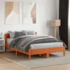 Image de vidaXL Cadre de lit sans matelas cire marron 120x190cm bois pin massif