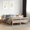 Image de vidaXL Cadre de lit avec tête de lit 140x200 cm bois de pin massif