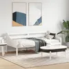 Image de vidaXL Lit de jour sans matelas blanc 90x190 cm bois de pin massif