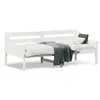 Image de vidaXL Lit de jour Blanc 90x190 cm Bois de pin massif