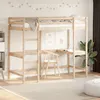Image de vidaXL Lit superposé avec bureau 90x200 cm bois de pin massif842850