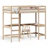 Image de vidaXL Lit superposÃ© avec bureau 90x200 cm bois de pin massif