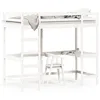 Image de vidaXL Lit superposÃ© sans matelas blanc 90x200 cm bois de pin massif